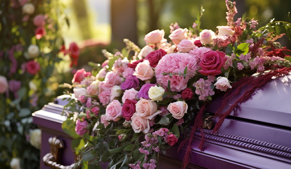 Un bouquet de deuil en hommage